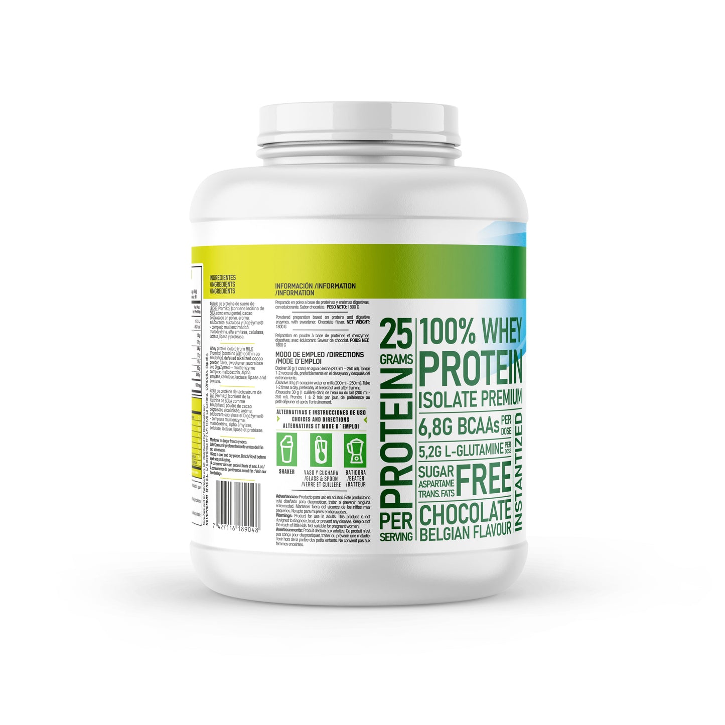 Proteína Isolate EFNE Chocolate Belga Premium – 90% Proteína Sabor Gourmet