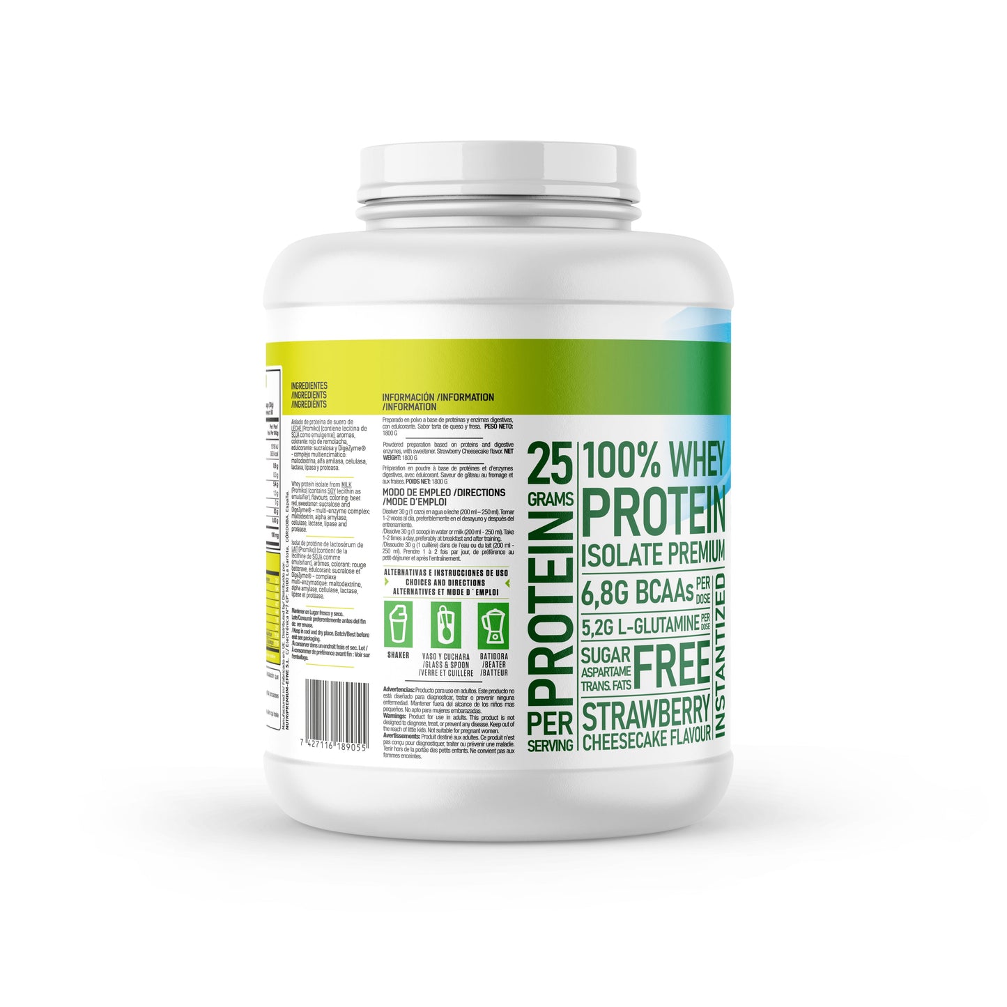 EFNE Isolate Protein Strawberry Cheesecake - 90% Premium Strawberry Flavored Protein