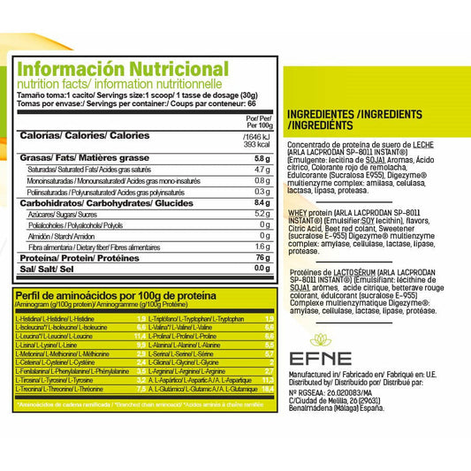 Proteina Whey Cheesecake EFNE - Sabor Cremoso y Puro para Ganar Musculo