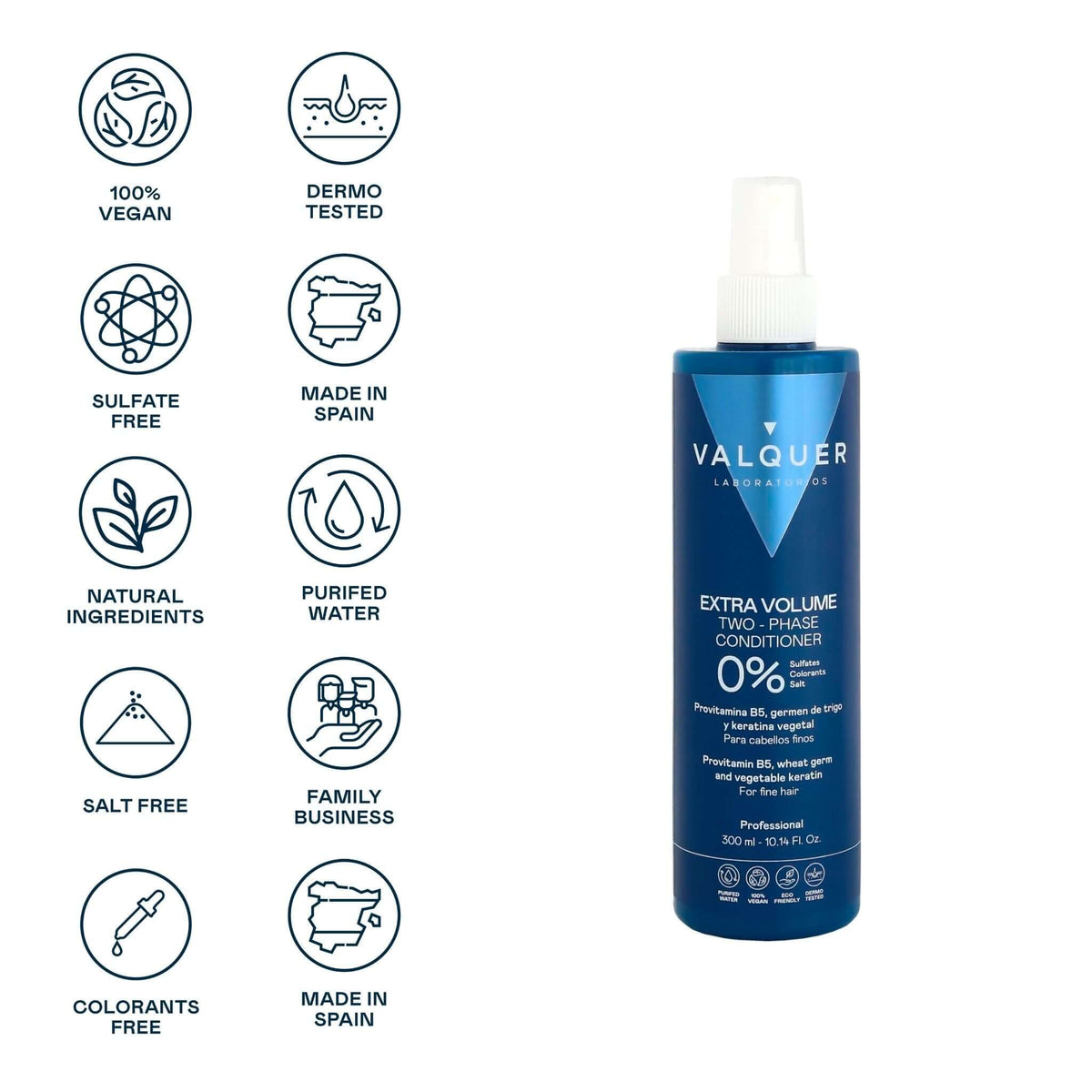 Acondicionador Bifásico Volumen - Up para Cabello Fino - 300 ml - Montber Professional Brand