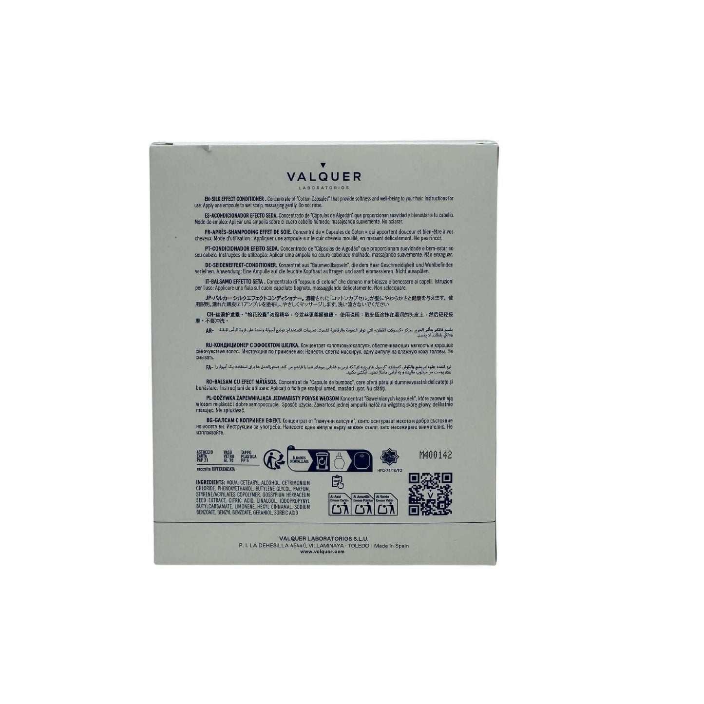 Acondicionador capilar efecto seda - 12x15 ml - Montber Professional Brand