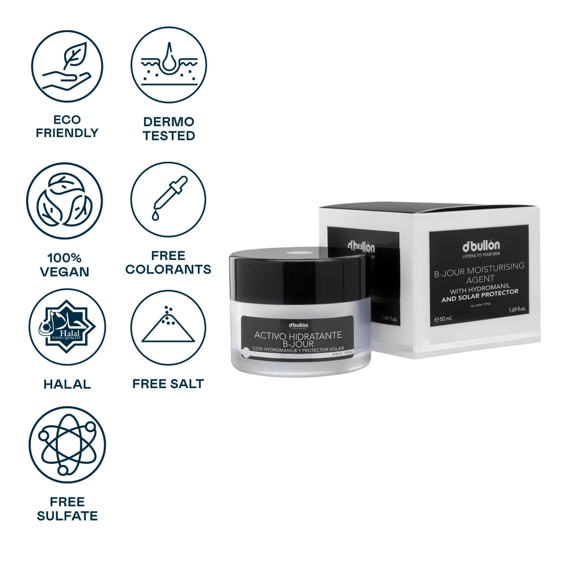 Activo facial hidratante B - Jour - Montber Professional Brand