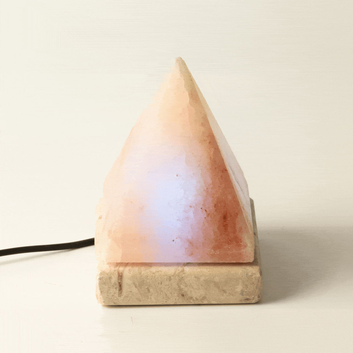 Lámpara de sal del Himalaya USB - 9 cm - luz de colores