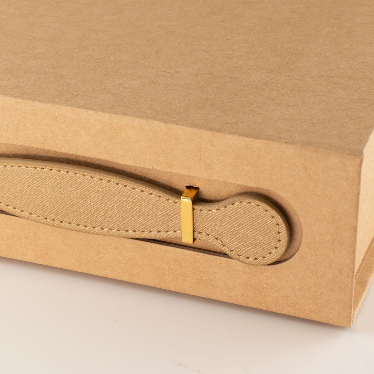 Caja cesta de regalo plegable - Kraft 24 x 18,2 x 8 cm