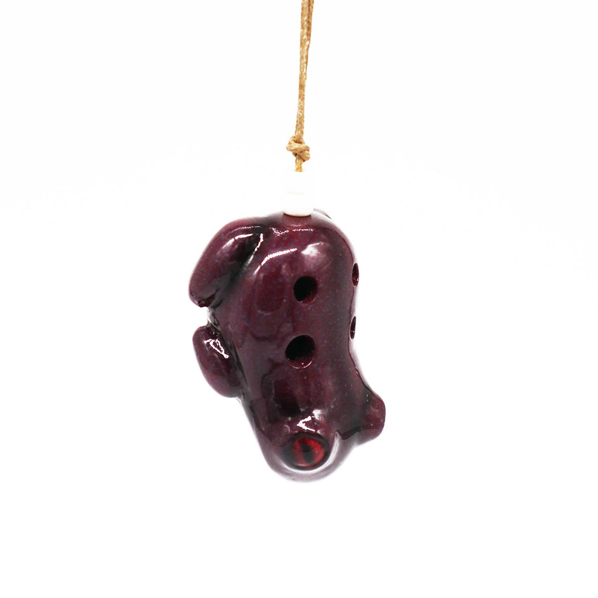 Ocarina de cerámica con forma de rana, foto 2