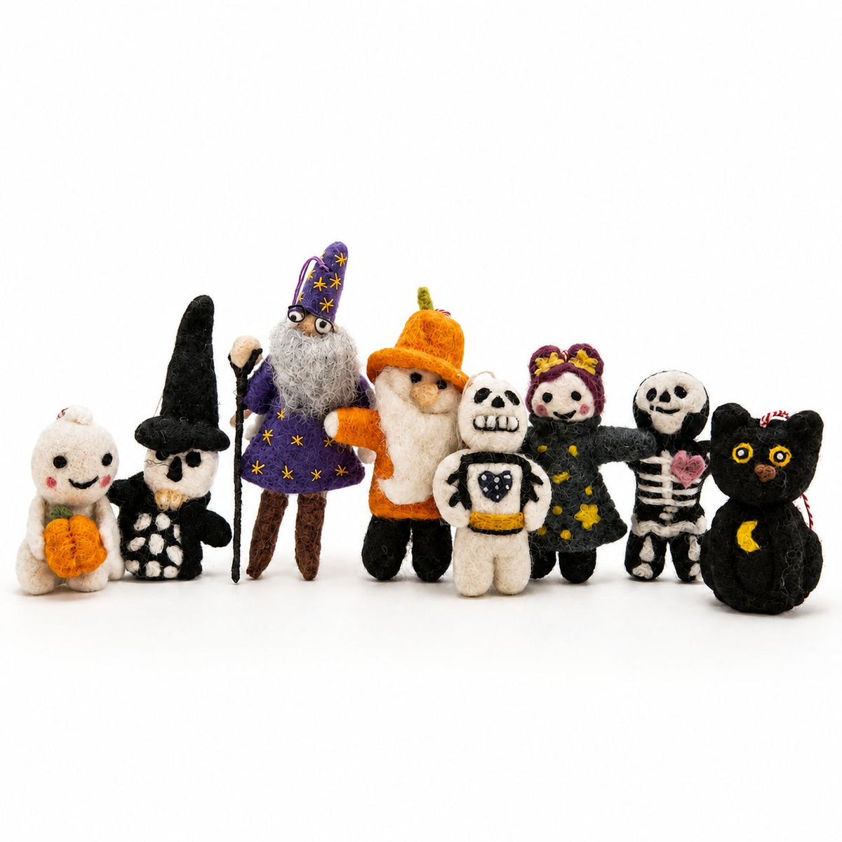 Colgantes de fieltro para bolso - Amuletos místicos (selección mixta)