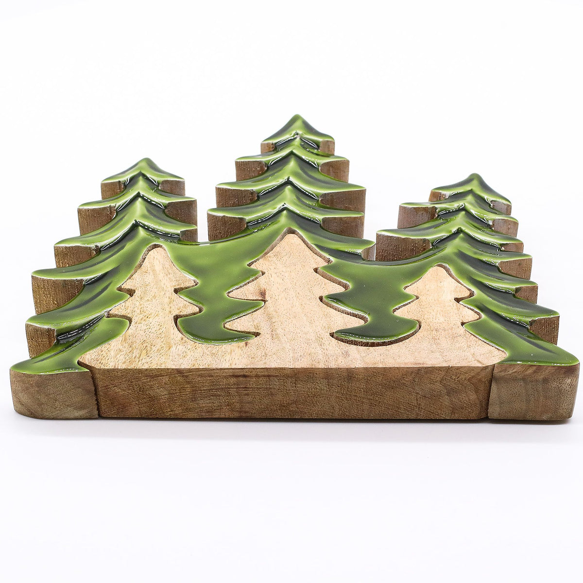 Decoración de madera 3D - Tres árboles 20 x 23 cm