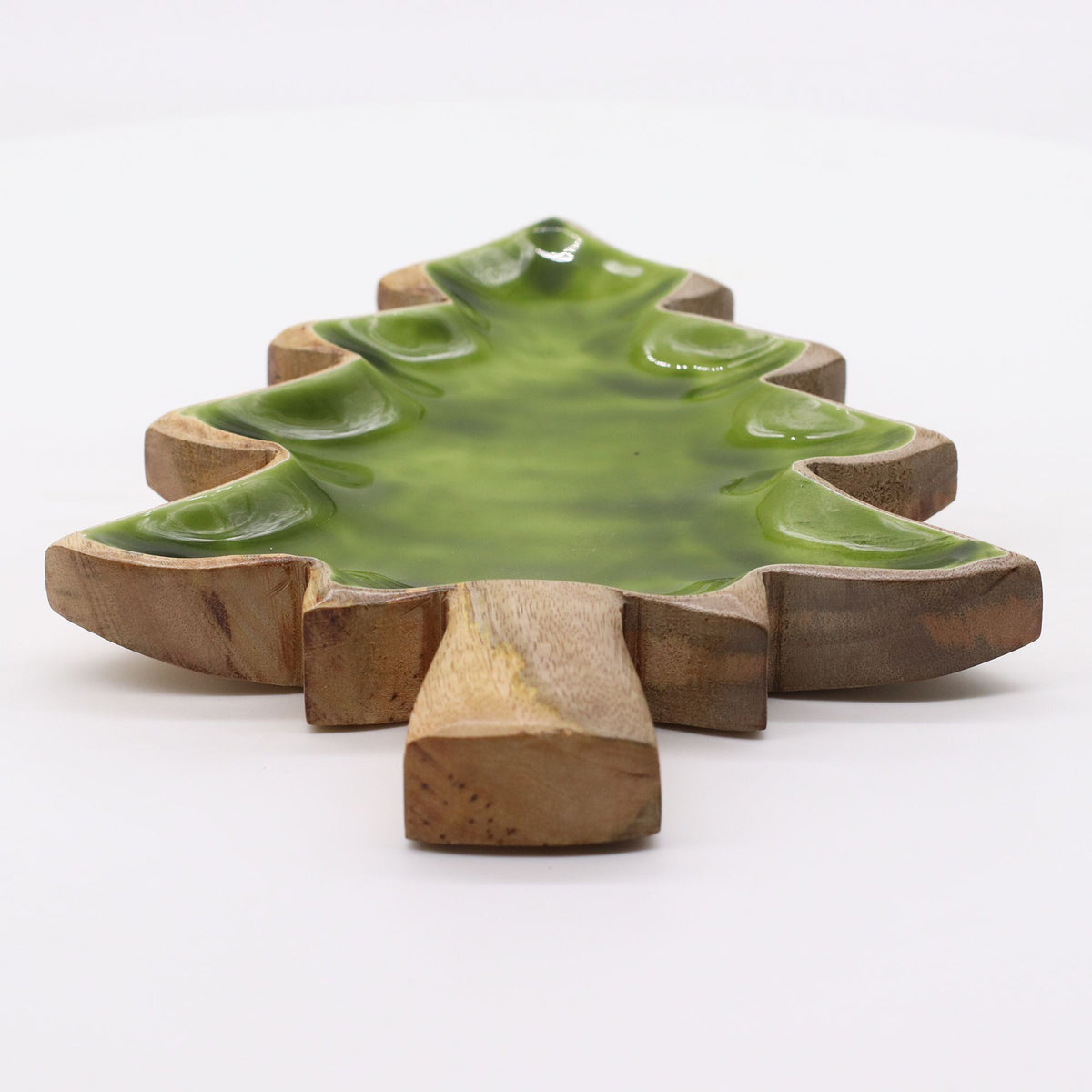 Cuenco de madera con forma de árbol 25 x 19 cm