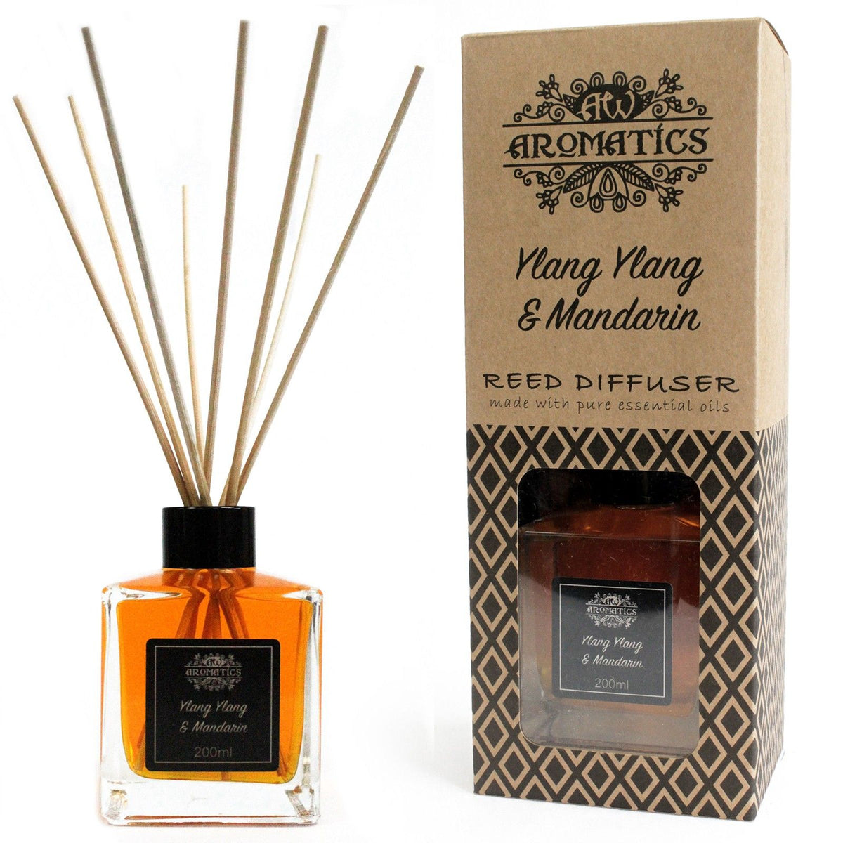 Difusor de Varres amb Olis Essencials - Ylang Ylang i Mandarina