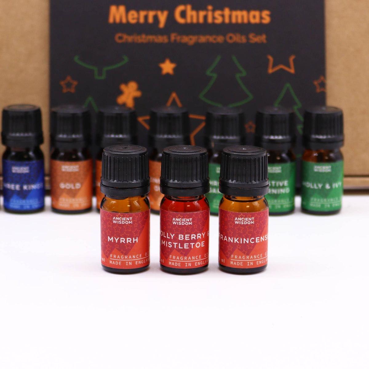 Set de 12 aceites de fragancia navideños en caja de regalo, foto 7