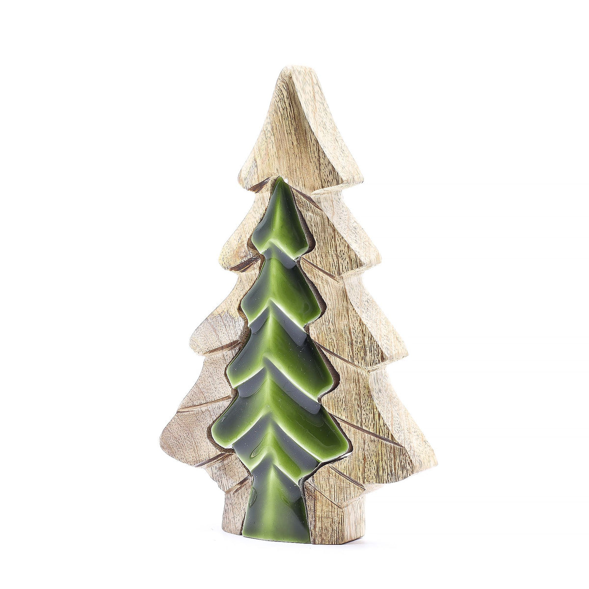 Decoración de madera - Árbol dentro de un árbol 15 x 10 cm