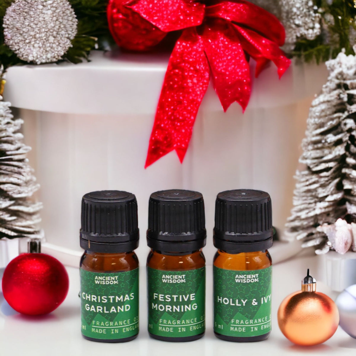 Set de 12 aceites de fragancia navideños en caja de regalo, foto 2