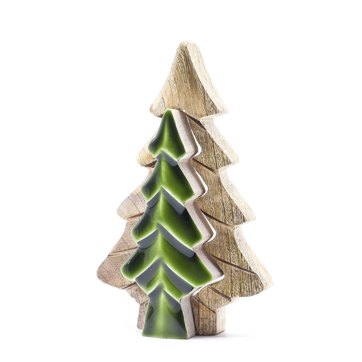 Decoración de madera - Árbol dentro de un árbol 15 x 10 cm