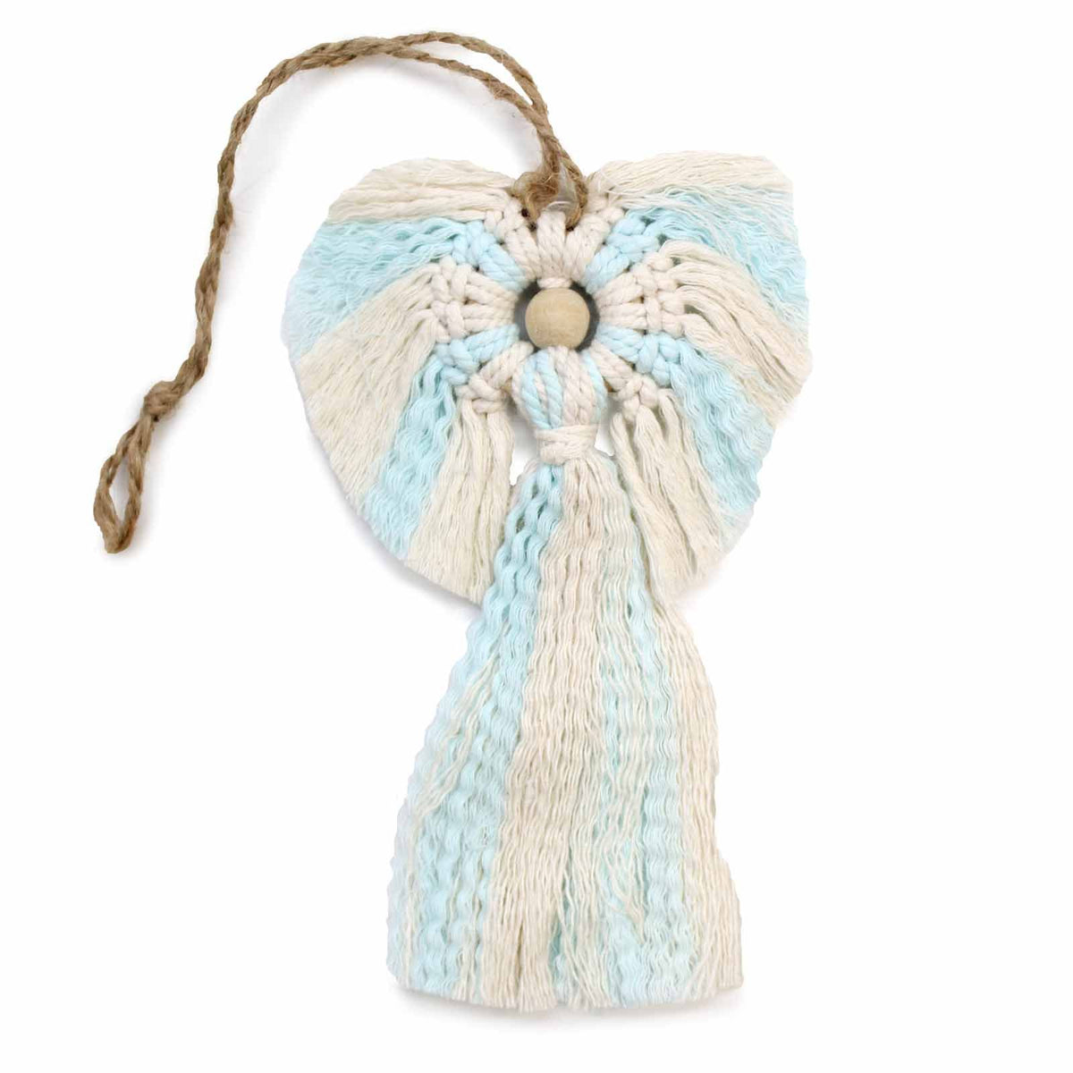 Ángel de macramé en caja de regalo - Guardián (niño)