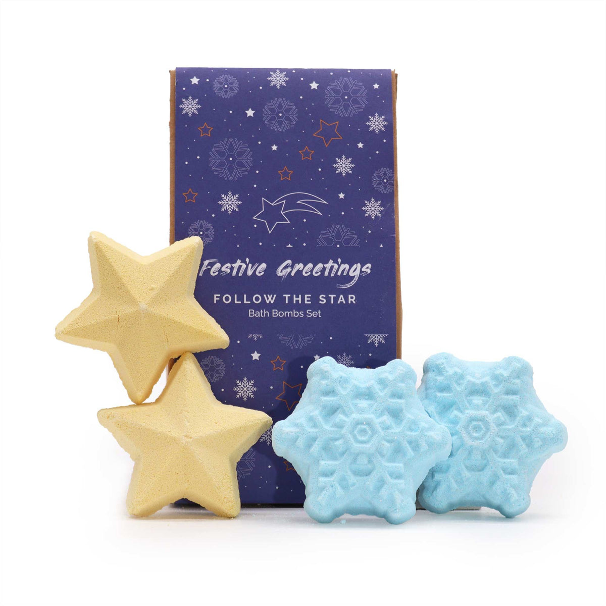 Pack de 4 bombas de baño navideñas - Sigue la Estrella