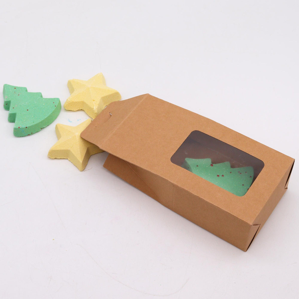Pack de 4 bombas de baño navideñas - Noche de Paz
