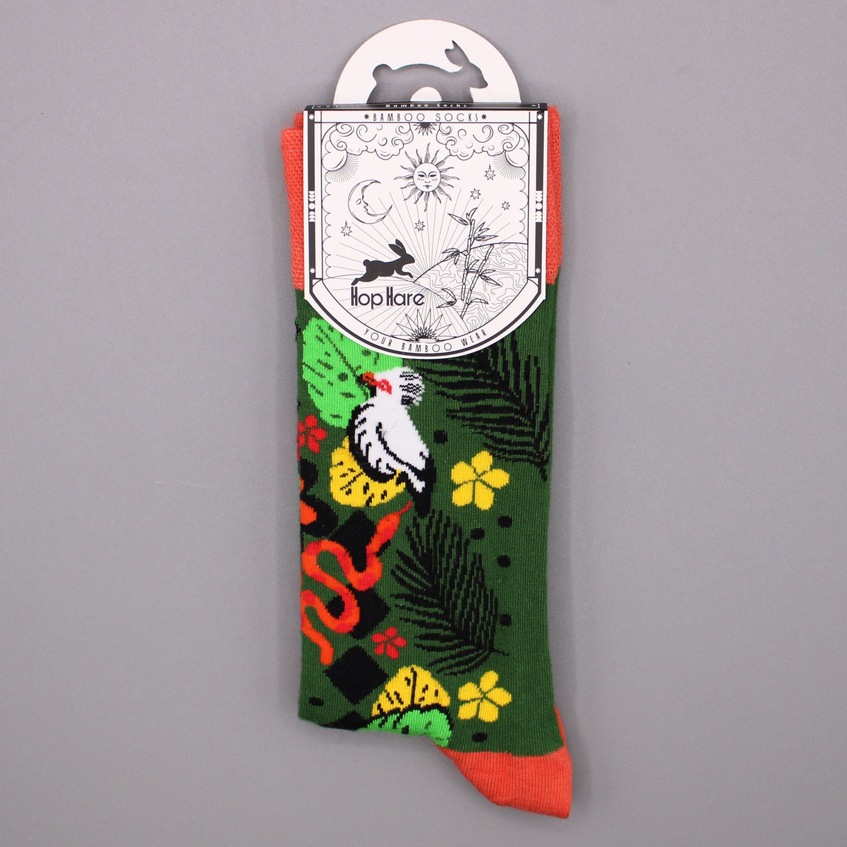 Calcetines de bambú Hop Hare - Jungla de Bali (talla 36-40)