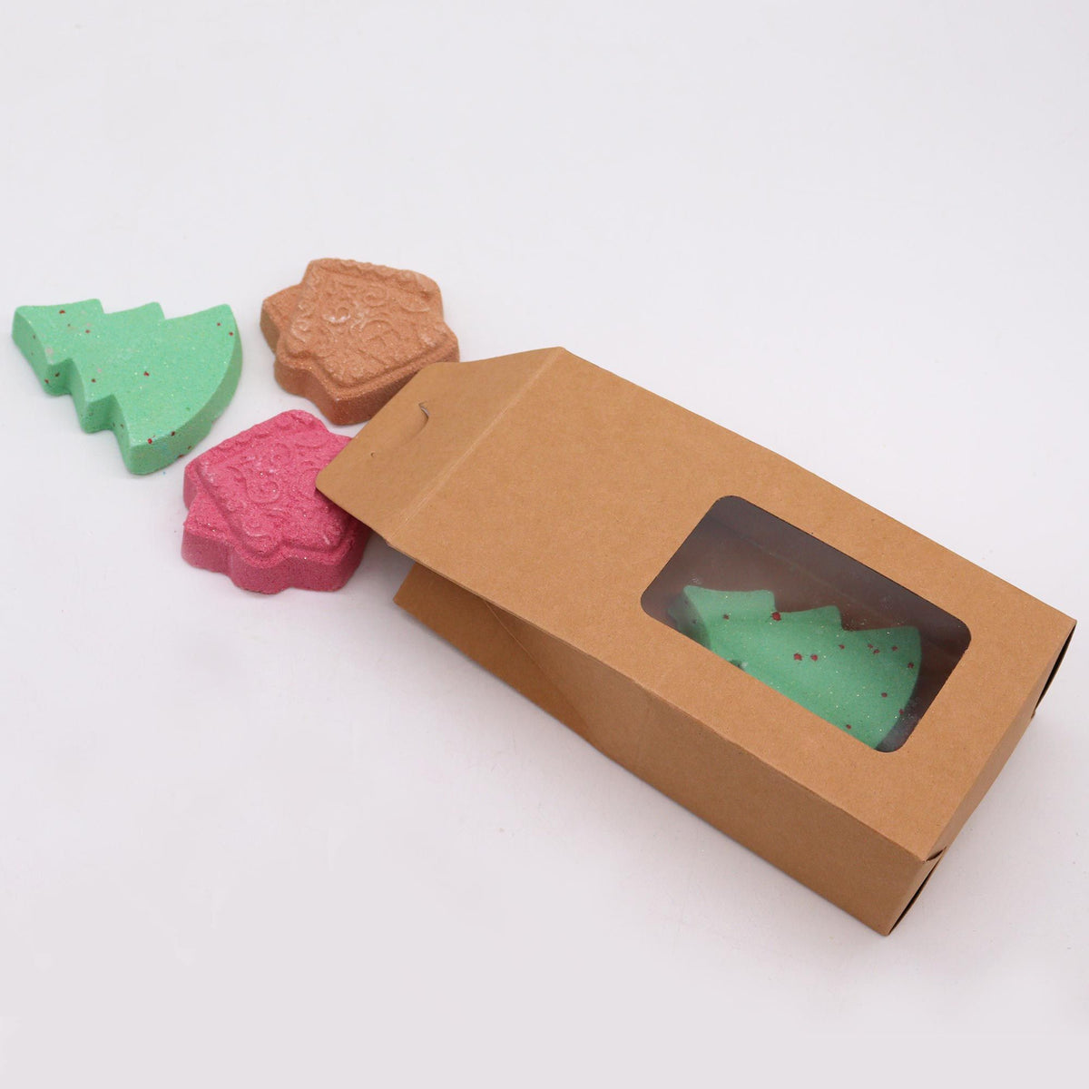 Pack de 4 bombas de baño navideñas Gingerbread Town - imagen 2