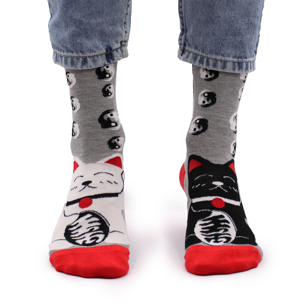 Calcetines de bambú Hop Hare - Gato de la suerte (talla 36-40)