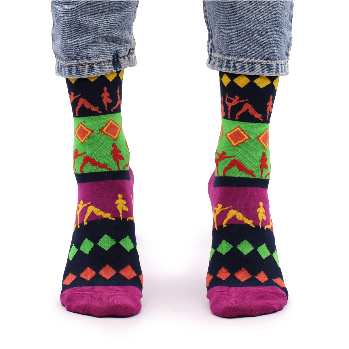 Calcetines de bambú Hop Hare - Posturas de yoga (talla 36-40)