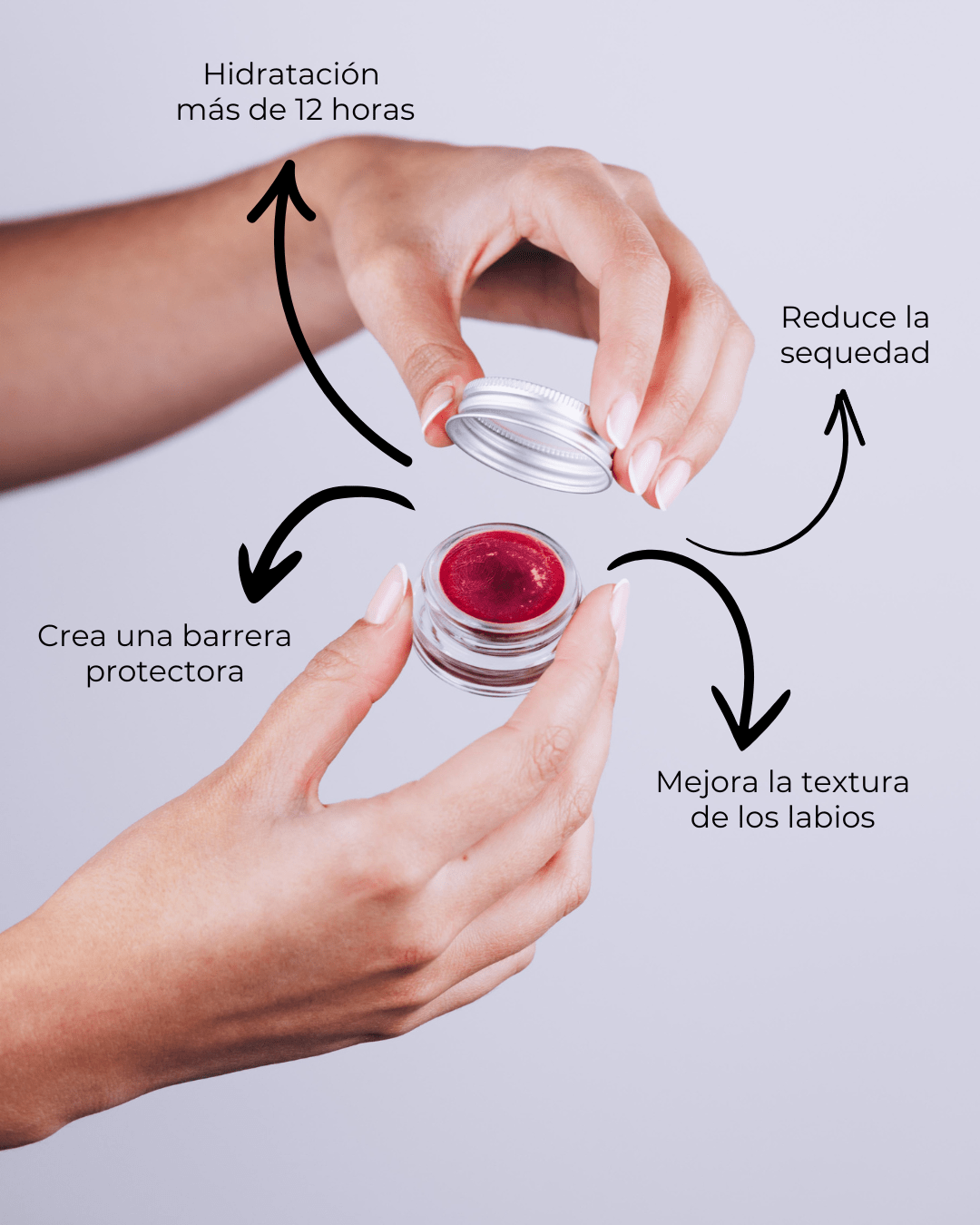 Bálsamo Labial con color ROJO - Montber Professional Brand
