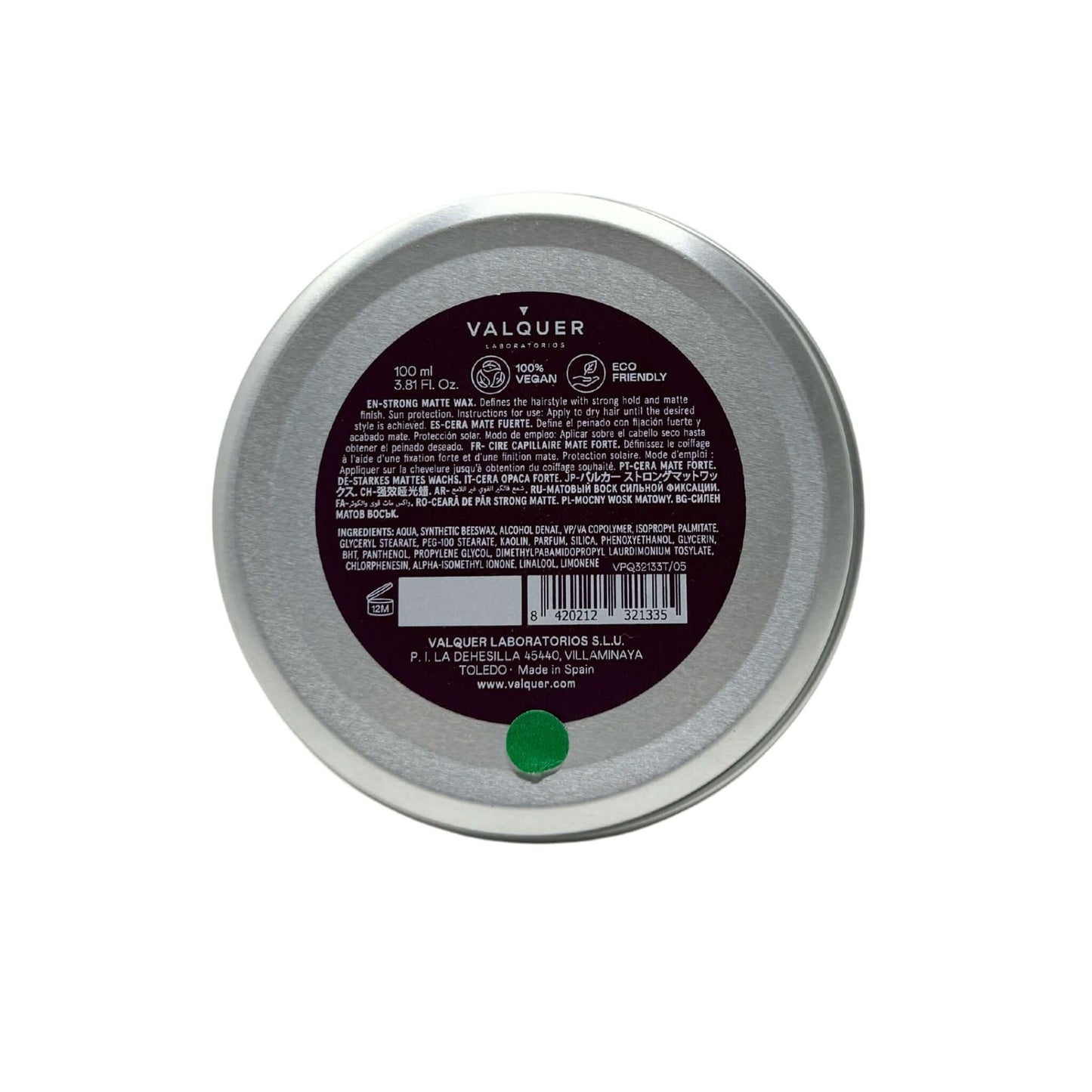 Cera capilar mate fuerte - 100 ml - Montber Professional Brand