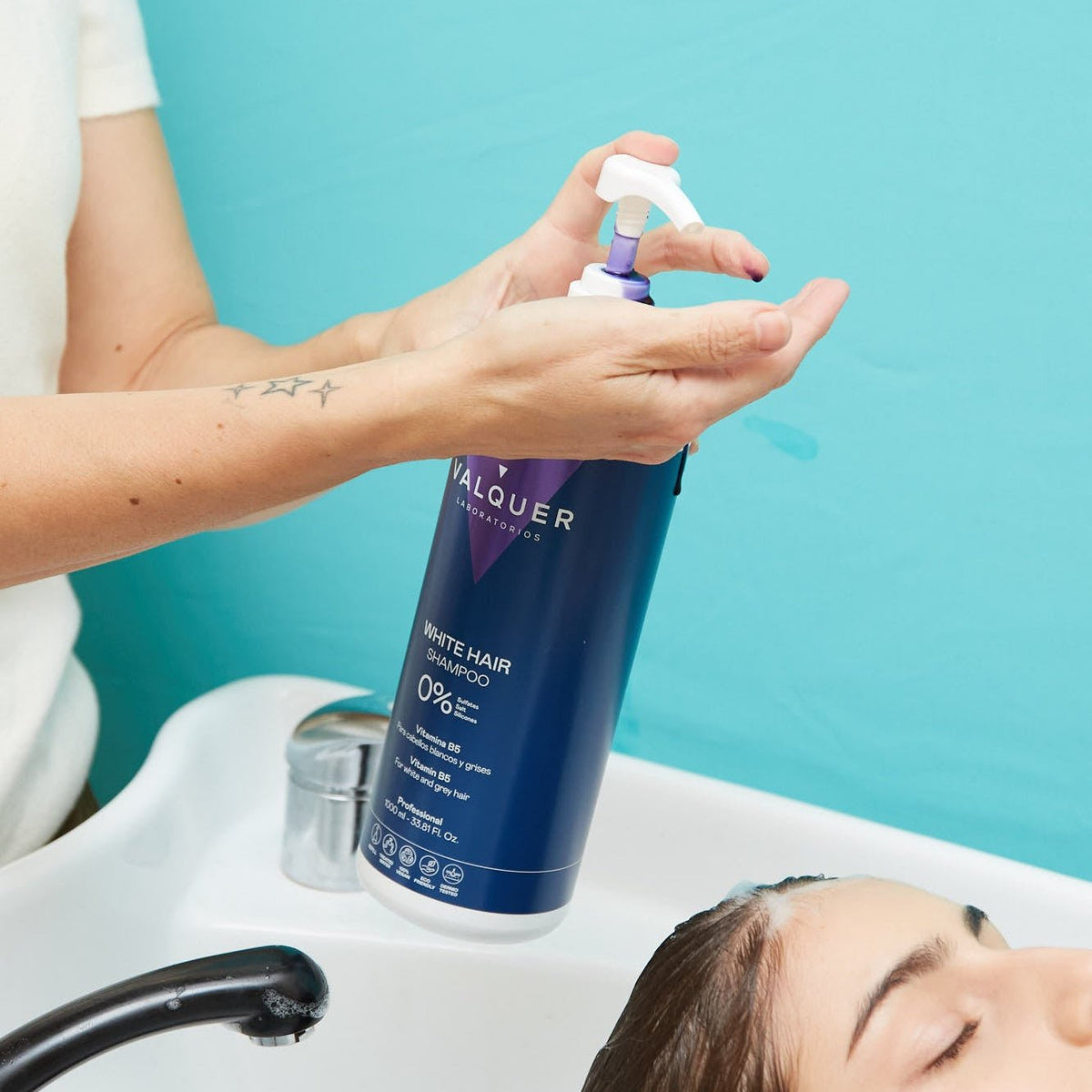 Champú cabello Blanco y Gris - 0% Sin Sulfatos - Montber Professional Brand
