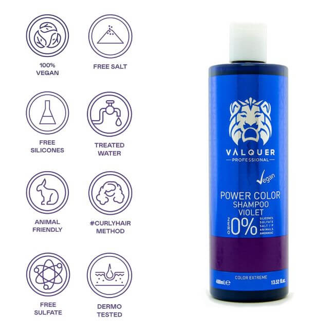 Champú color Violeta - Power Color - 400 ml - Montber Professional Brand