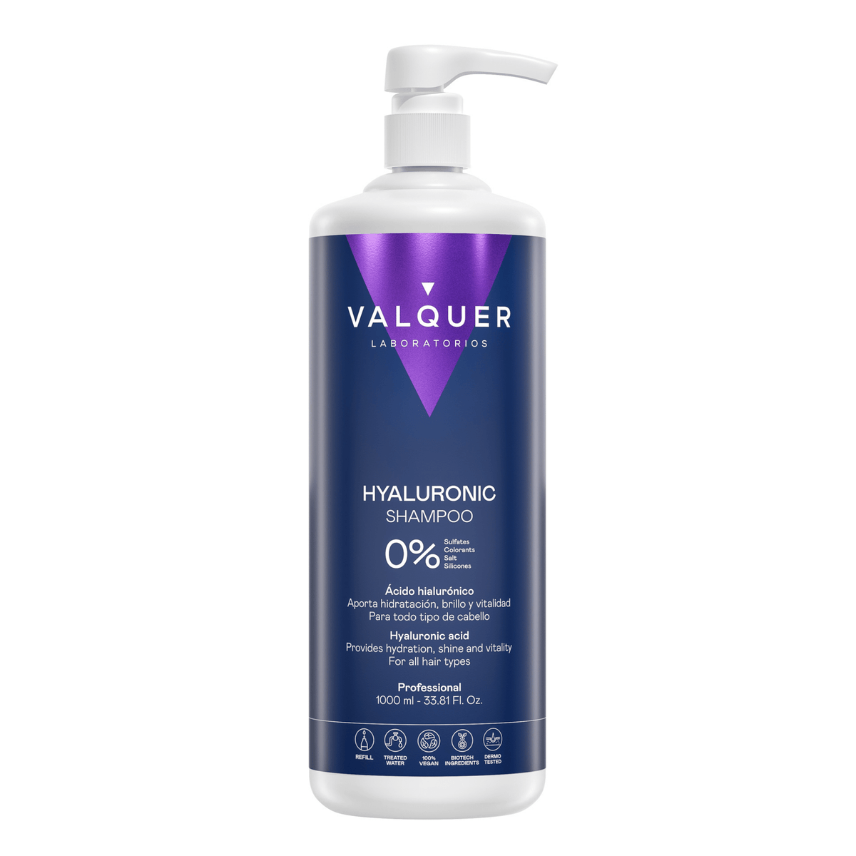 Champú con Ácido Hialurónico - 0% Sin Sulfatos - Montber Professional Brand