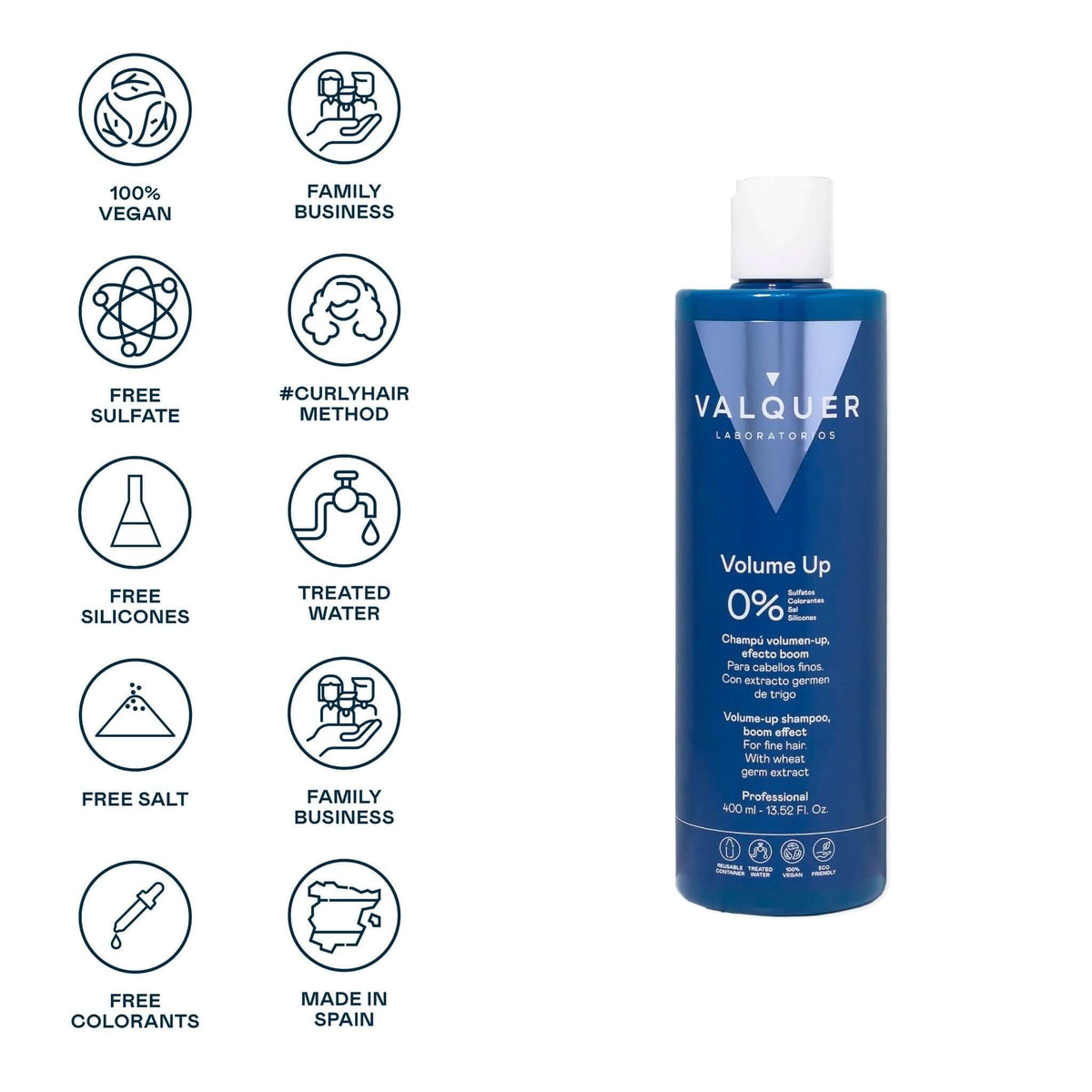 Champú de Volumen para Cabello Fino - 0% Sin Sulfatos - Montber Professional Brand
