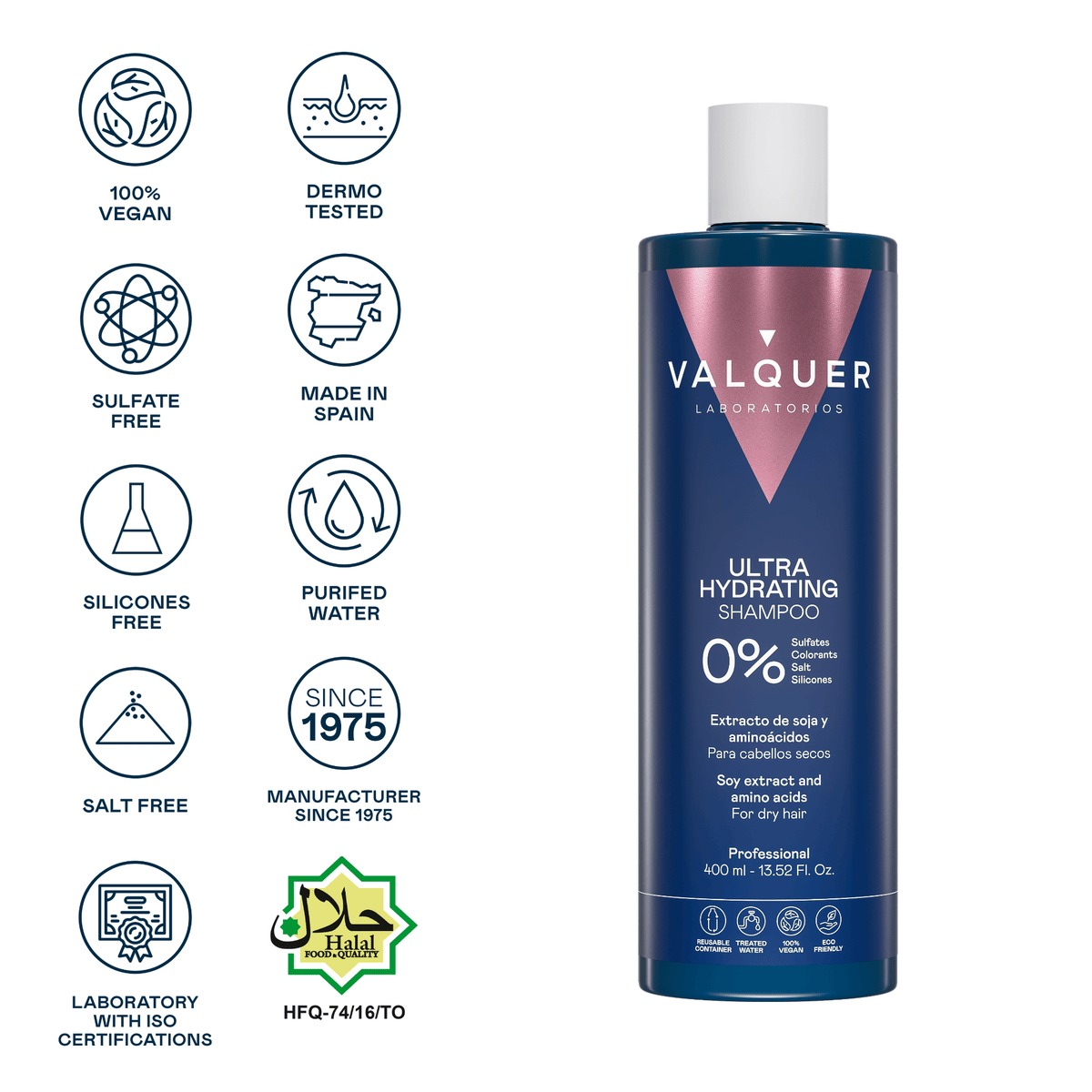 Champú Hidratante para Cabello Seco - 0% Sin Sulfatos - Montber Professional Brand