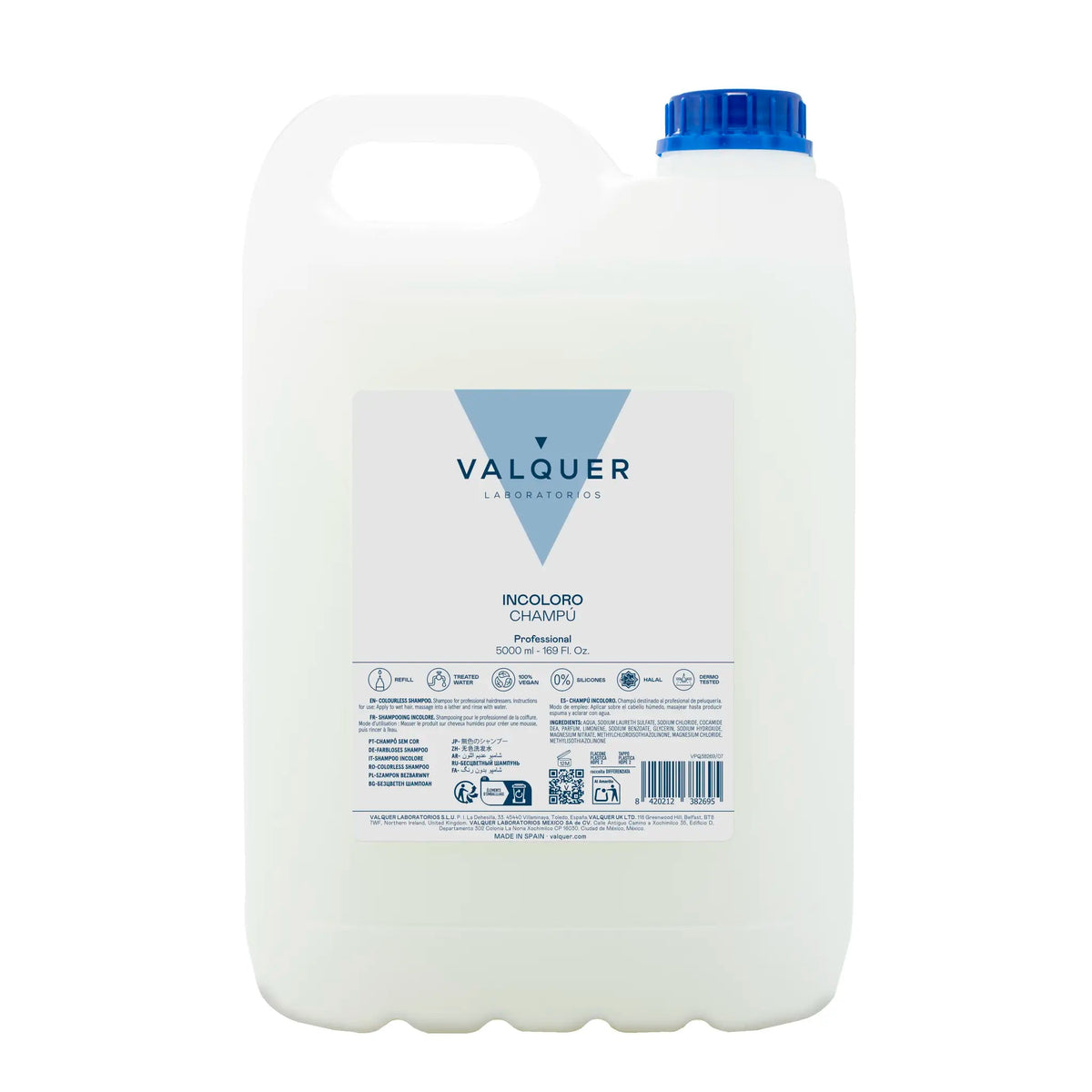 Champú incoloro - 5000 ml - Montber Professional Brand