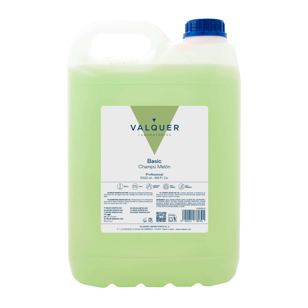 Champú melón sin sal - 5000 ml - Montber Professional Brand