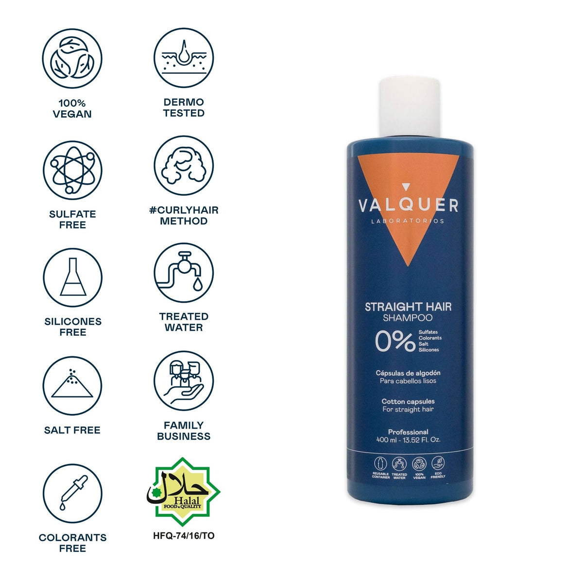 Champú para pelo liso - 0% Sin sulfatos - Montber Professional Brand