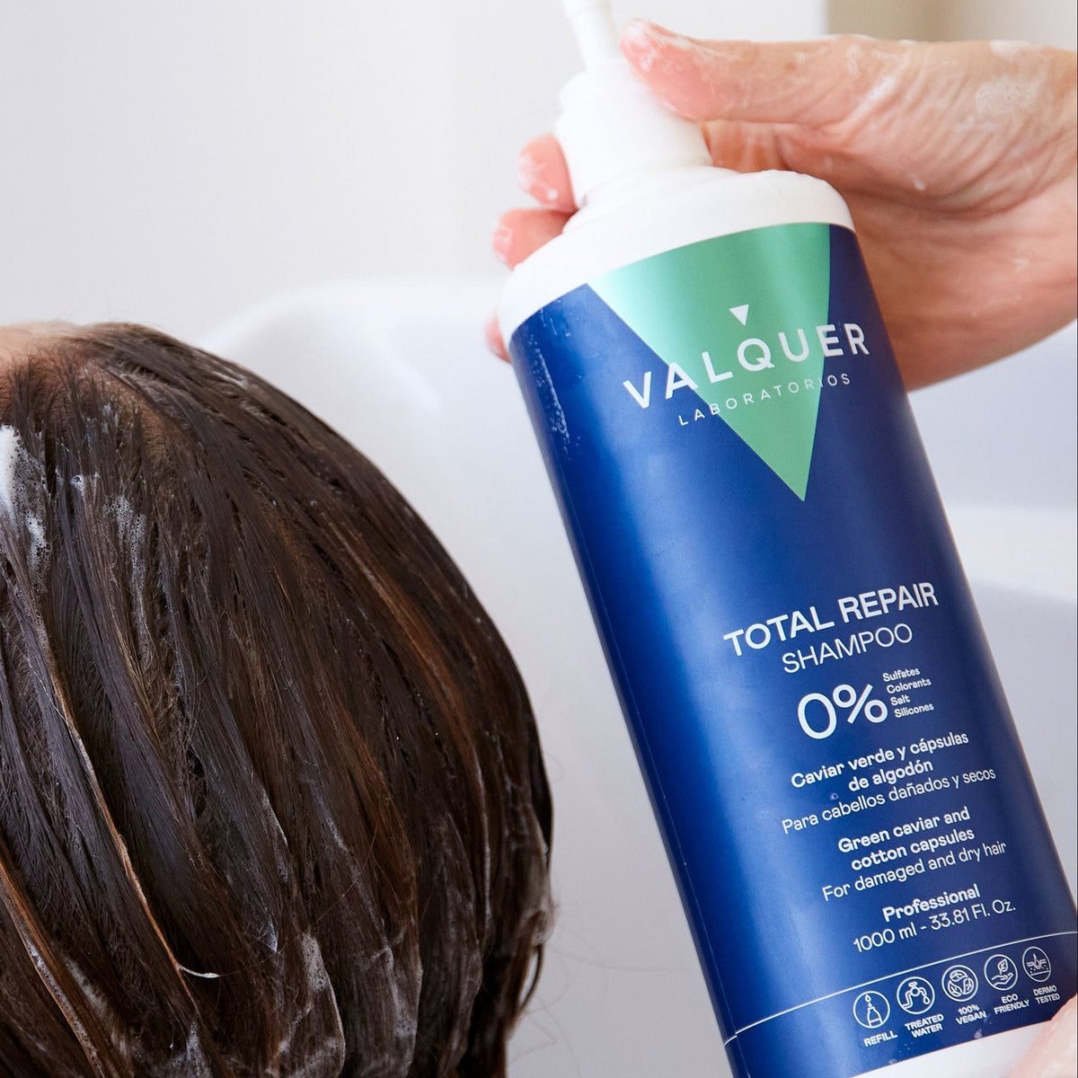 Champú Reparador para cabello dañado - 0% Sin Sulfatos - Montber Professional Brand