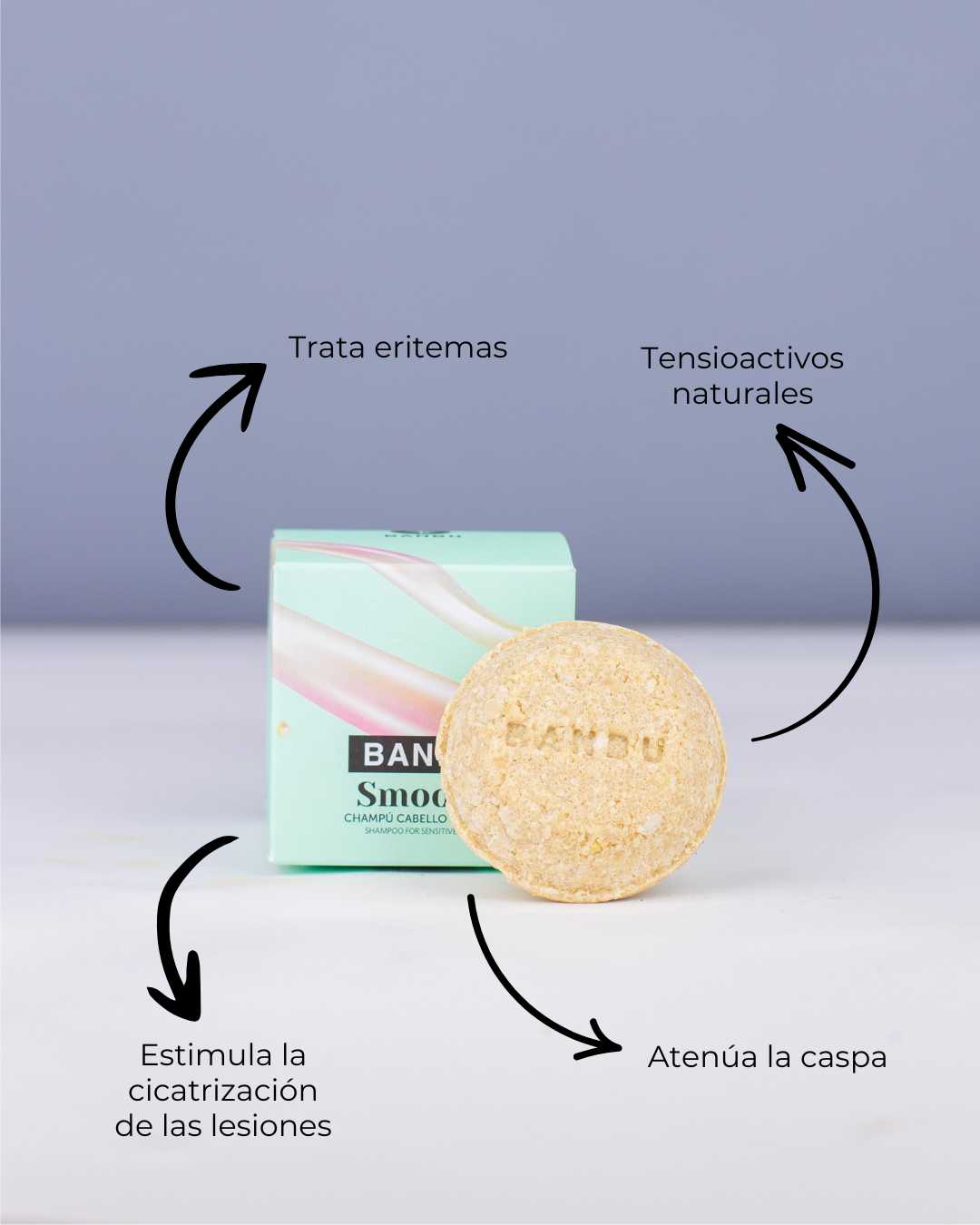 Champú Sólido ECO Anticaspa Cabello Sensible SMOOTH - Montber Professional Brand