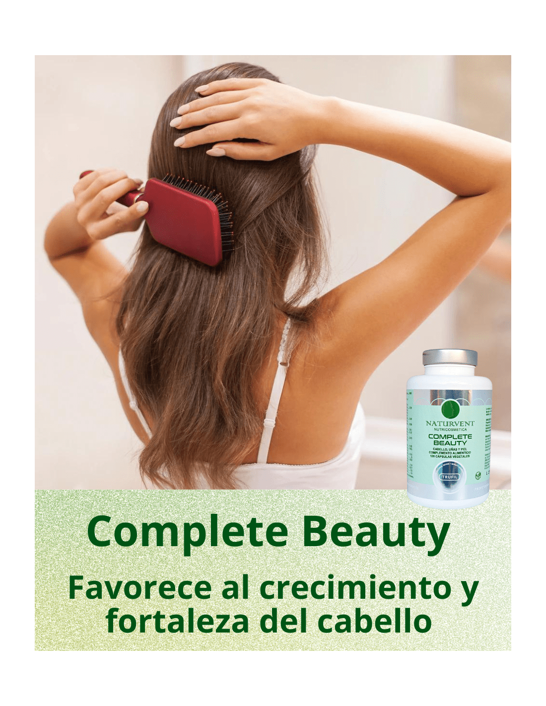 COMPLETE BEAUTY Cabello Piel y Uñas. Pelo Fuerte y con Brillo - 120 Cápsulas - Montber Professional Brand