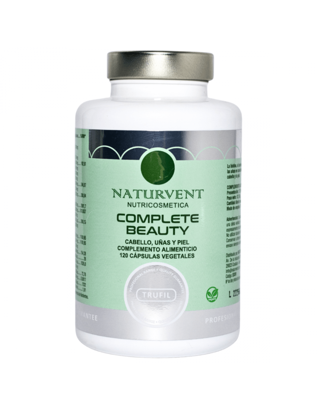 COMPLETE BEAUTY Cabello Piel y Uñas. Pelo Fuerte y con Brillo - 120 Cápsulas - Montber Professional Brand