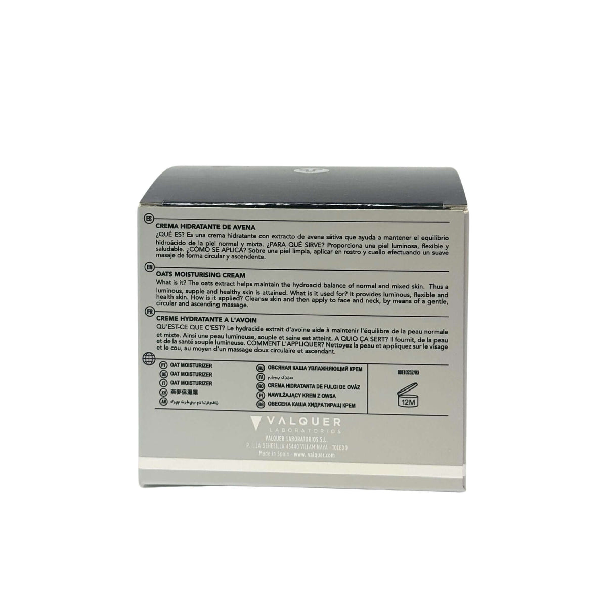 Crema facial hidratante de Avena - Montber Professional Brand