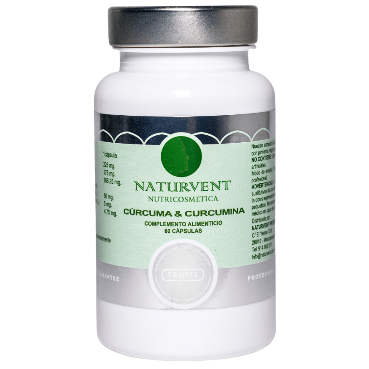 Cúrcuma 95% de Curcumina con Pimienta Negra y Jengibre. - Montber Professional Brand