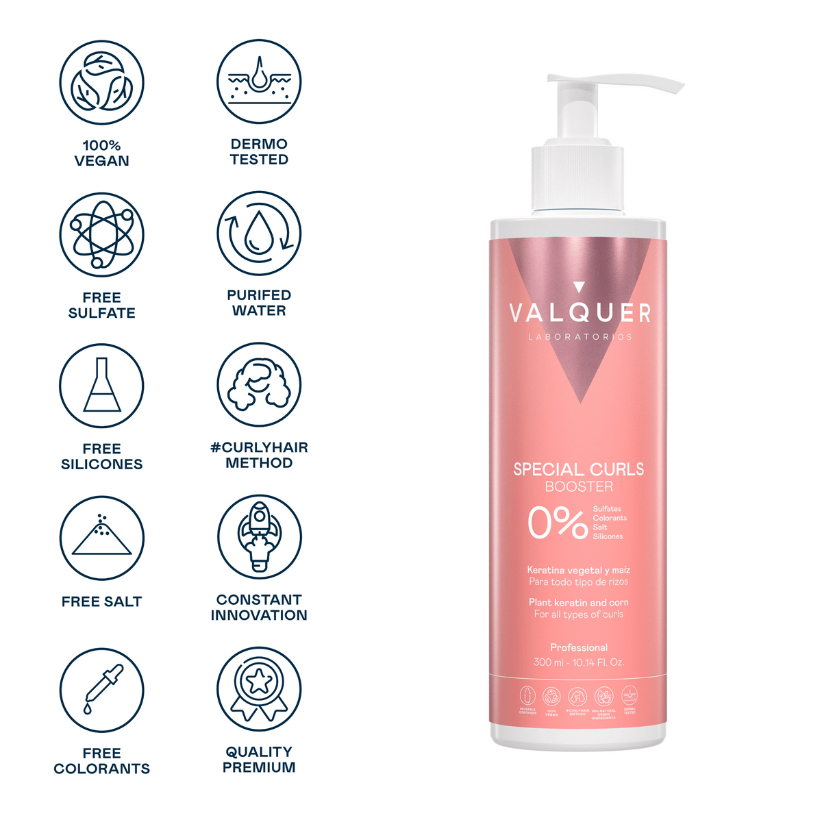 Gel booster (Activador de Rizos) apto Método Curly - 300ml - Montber Professional Brand