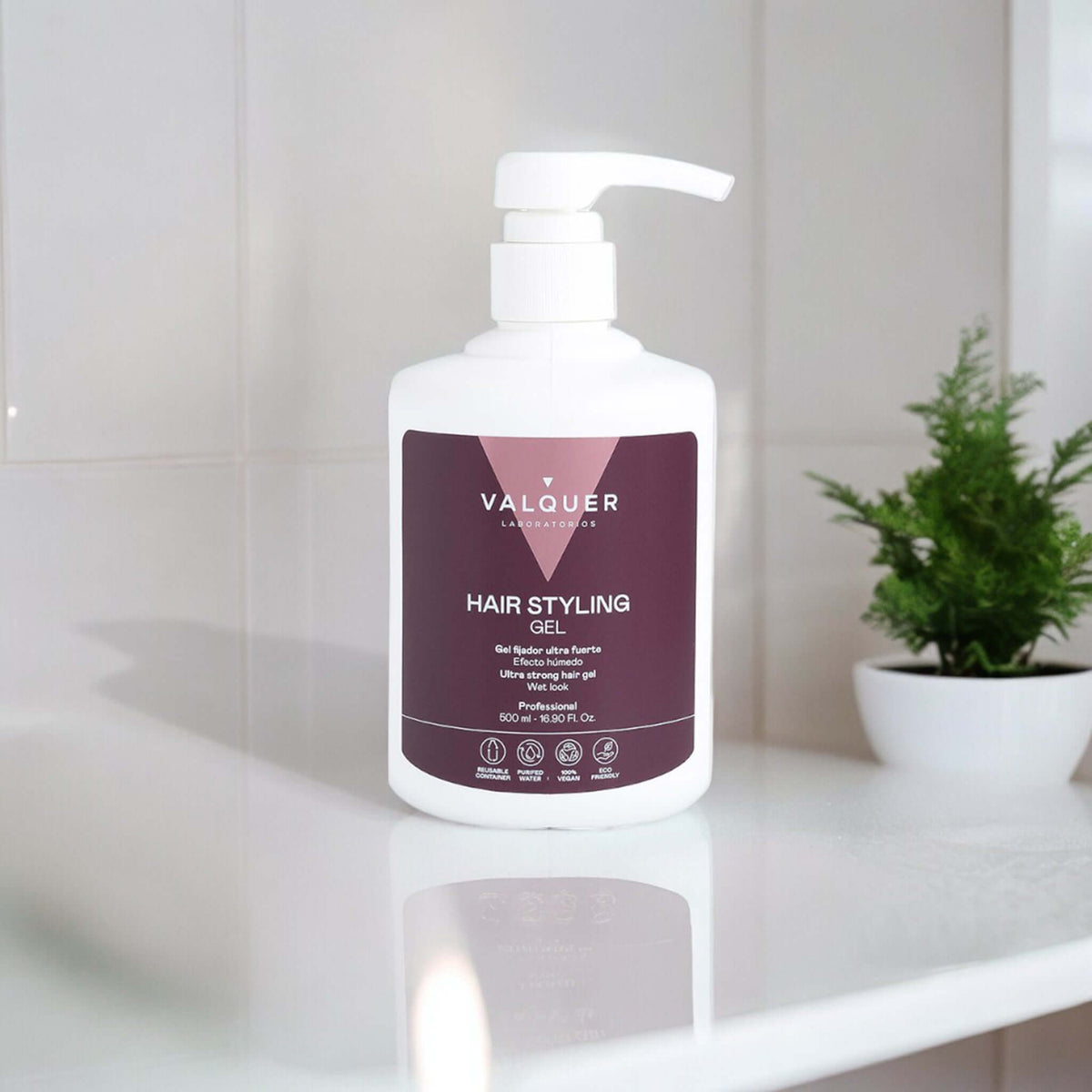 Gel capilar fijador ultrafuerte - 500 ml - Montber Professional Brand