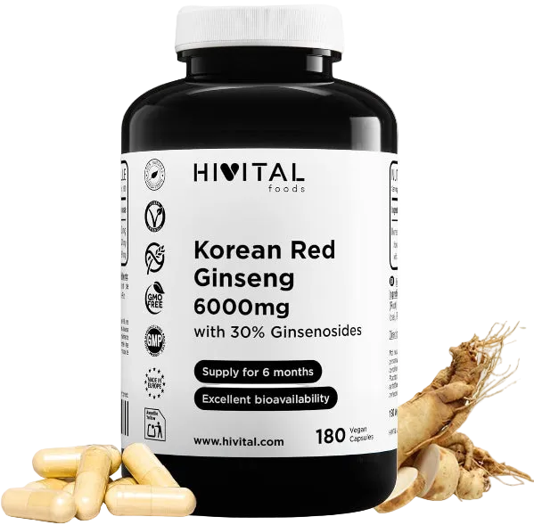 Korean Red Ginseng 6000 Mg. 180 Capsules