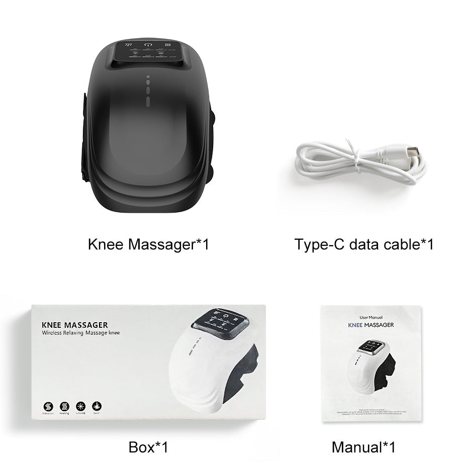 Intelligent Home Use Electric Intelligent Kneading Heating Knee Massager Rechargeable Pain Relief Infrared Laser Vibration Knee Massager - Montber Professional Brand
