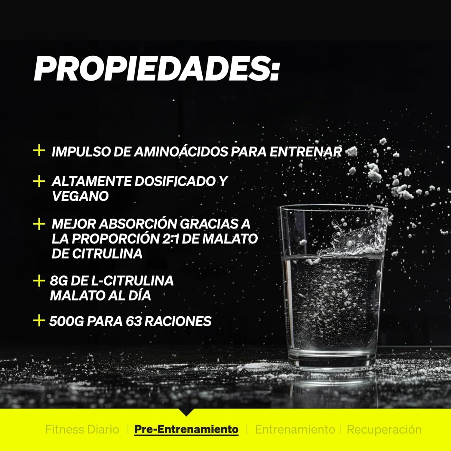 L-Citrulina Malato en Polvo: Aumenta tu Energía al Entrenar - Montber Professional Brand