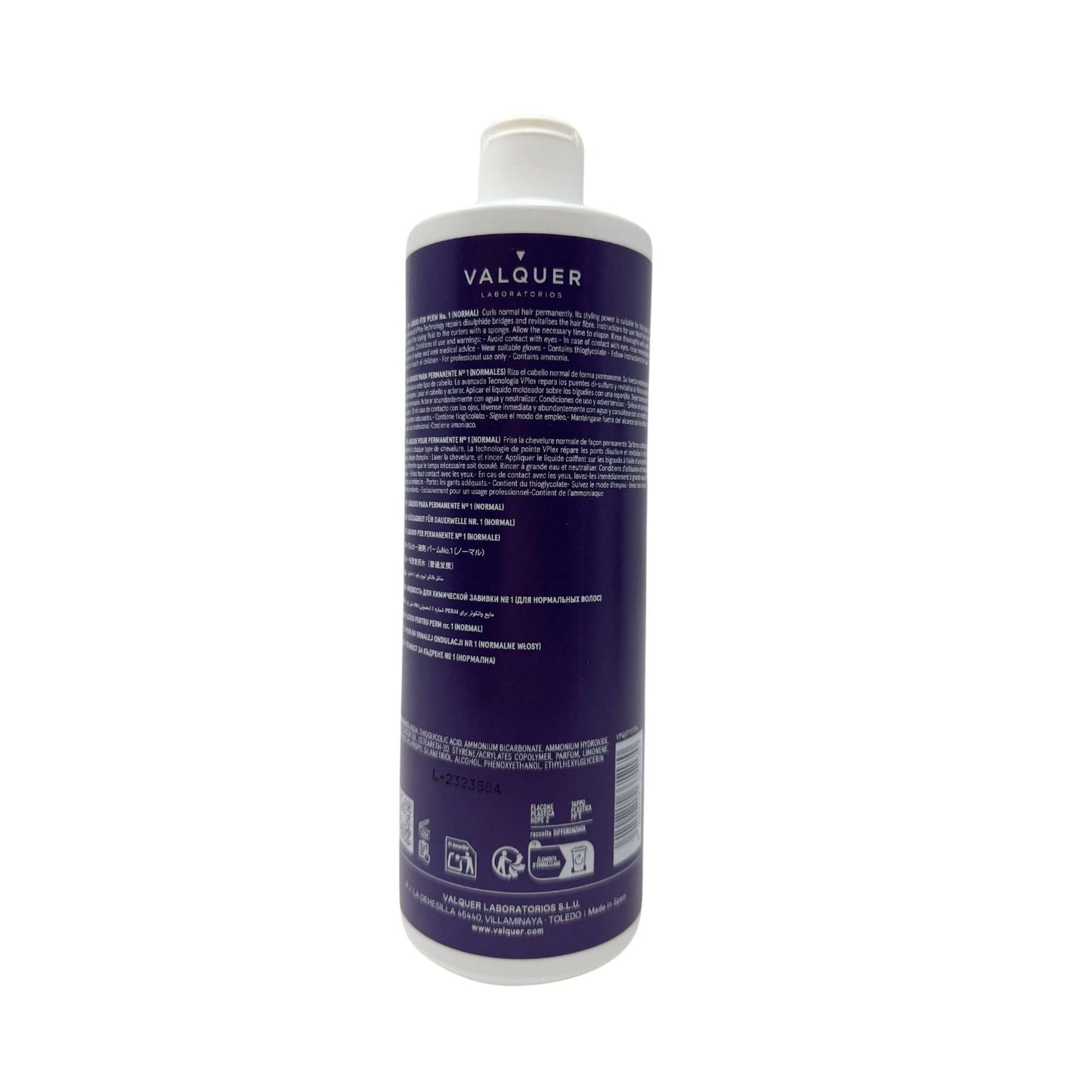 Líquido para permanente Nº1 (Normales) - 500 ml - Montber Professional Brand