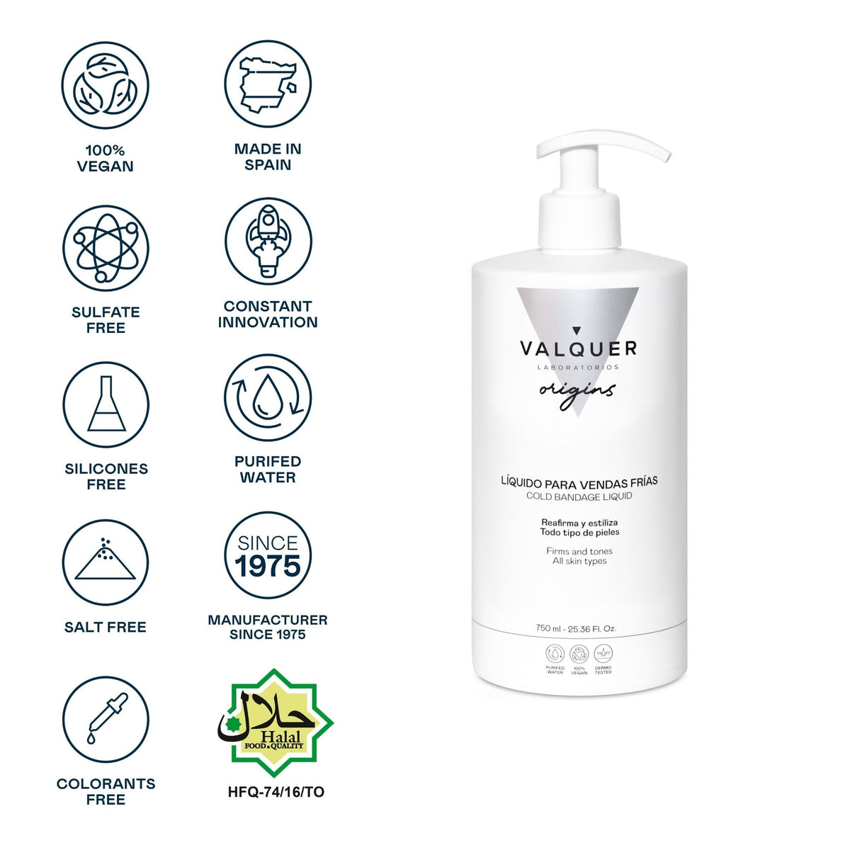 Líquido para vendas frías - 750 ml - Montber Professional Brand
