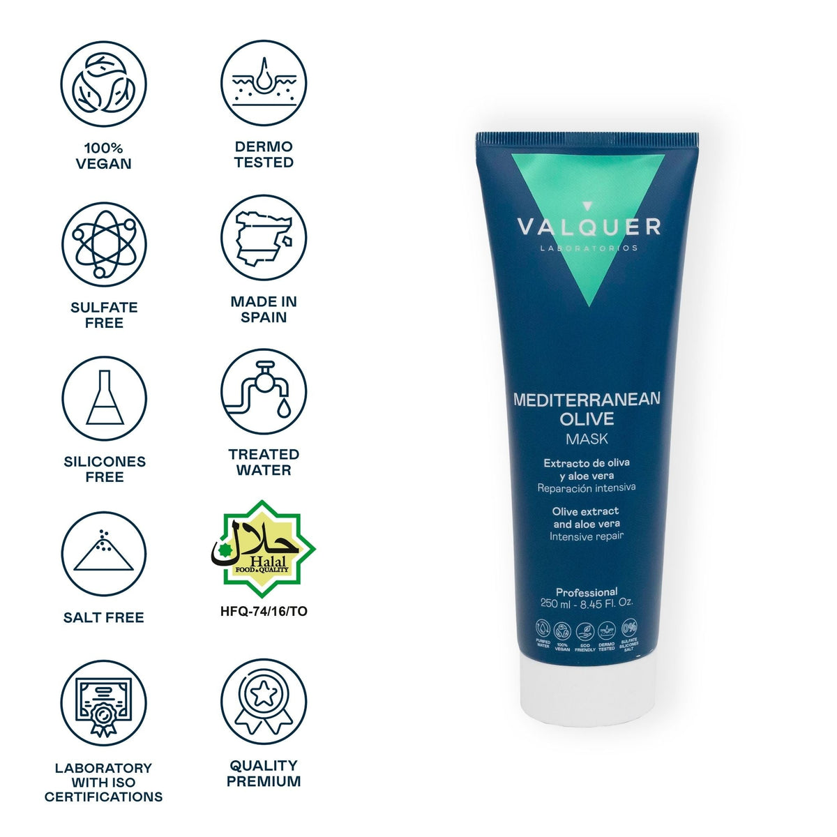 Mascarilla capilar de Oliva - Reparadora e Intensiva - Montber Professional Brand