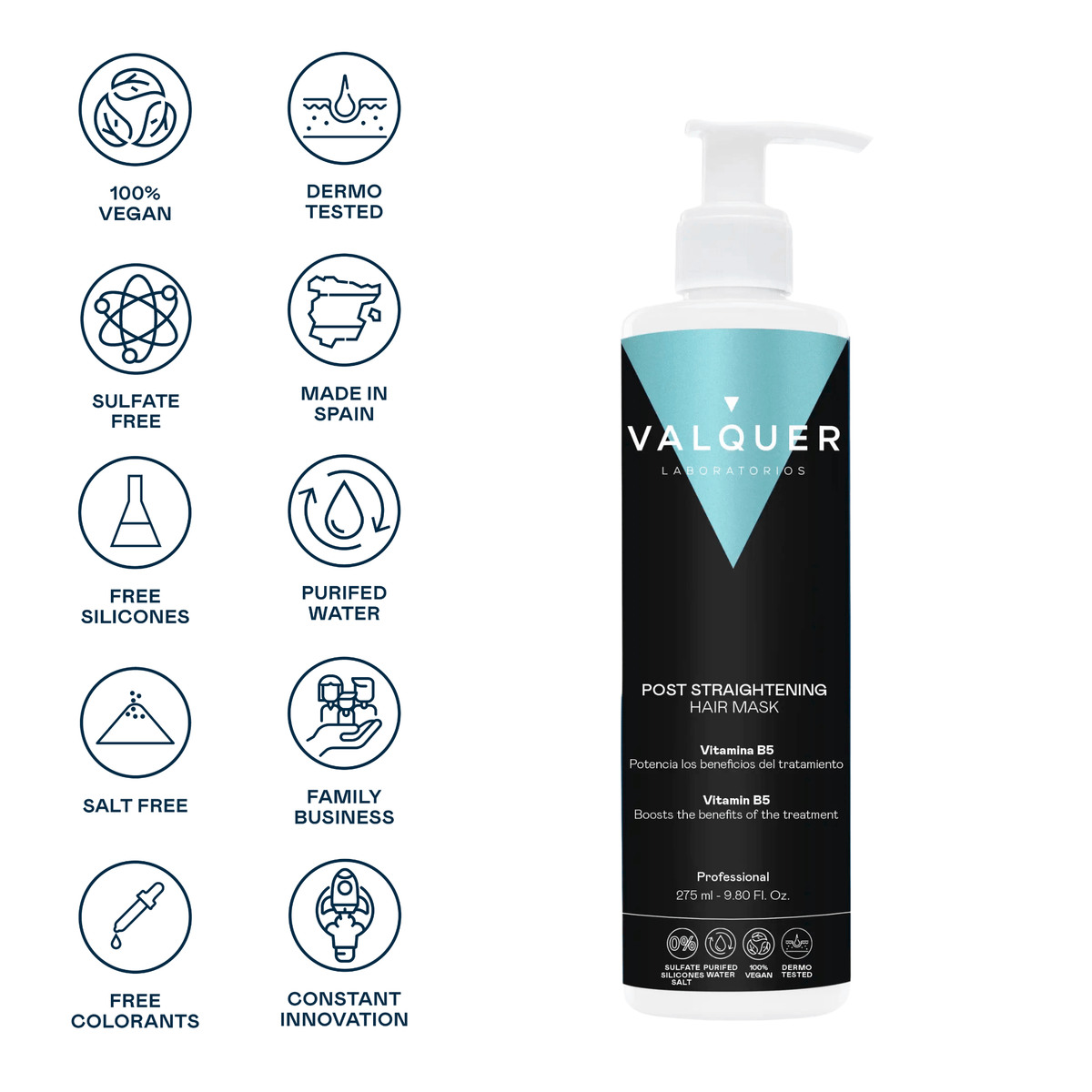 Mascarilla capilar post alisado francés - 275 ml - Montber Professional Brand