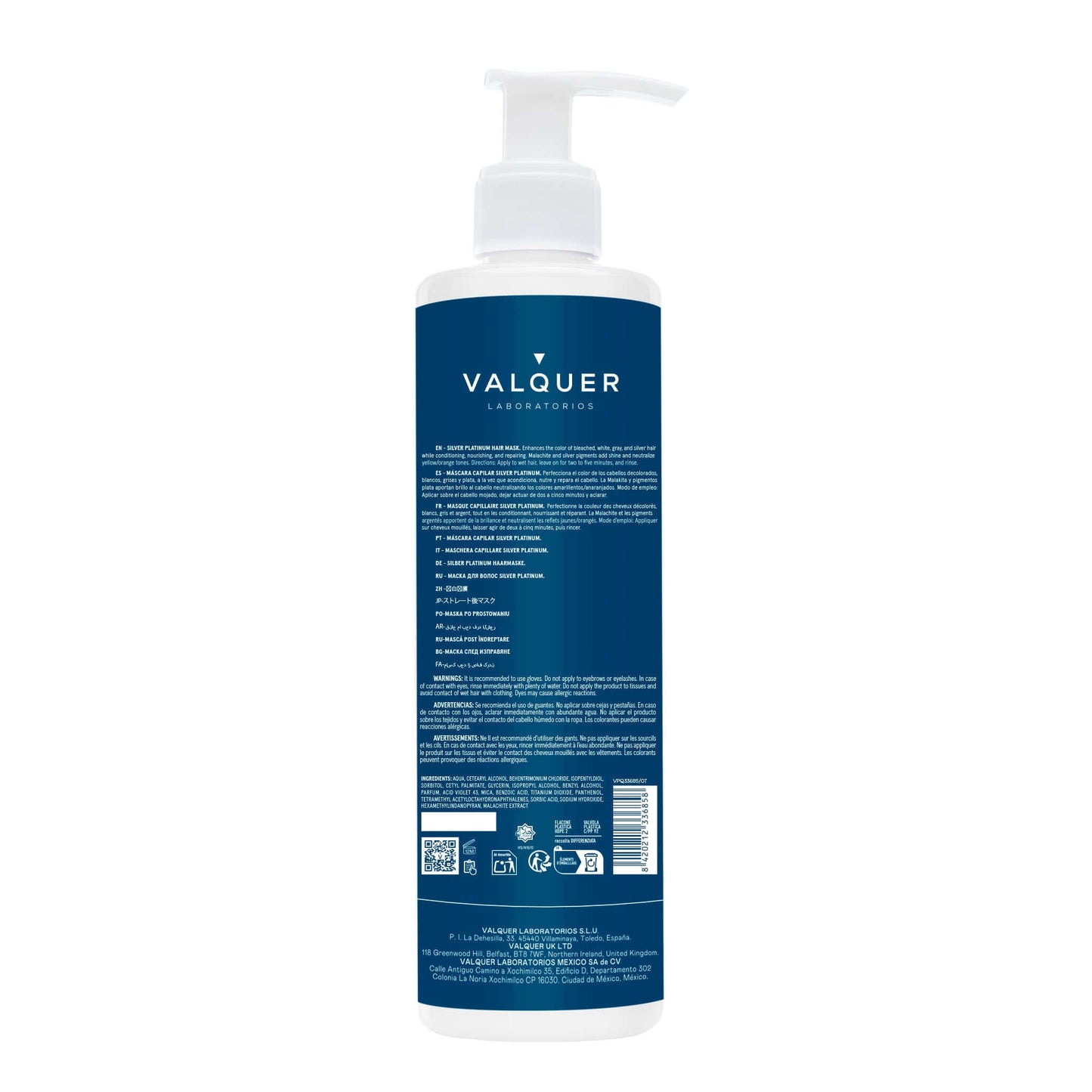 Mascarilla capilar Silver Platinum - 275 ml - Montber Professional Brand